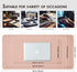 Leather Desk Mat - Non-Slip PU Desk Pad for Office and Home, Ideal for Large Mouse Pad and Desk Mats on Desks (Pink,