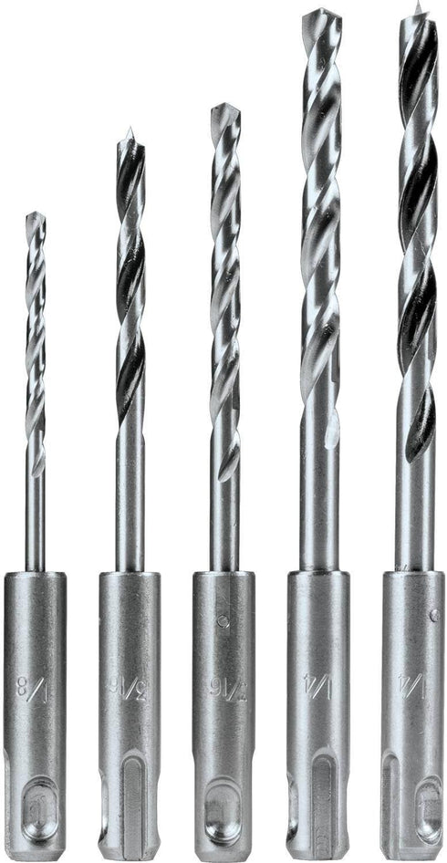 Makita B-59243 5 Pc. Assorted SDS-Plus Drill Bit Set - Metal and Wood