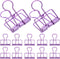 VILLCASE 10pcs Medium Binder Clips, Black, Large Office Binders for School, Folder Binder Clips for Paper