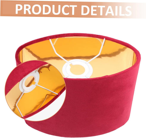 1pc E27 Bulb Oval Lamp Shade Table Lamp Shade Clip On Cloth Lampshade Replacement Light Cover for Table Lamp and Floor