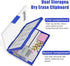 Hongri Clipboard with Storage, 8.5 x 11 Folder Nursing Clipboards, Heavy Duty with Dual Compartment Storage Box, Blue