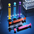 TrelaCo 100 Pieces Plastic Syringe for Liquid with Caps, Colorful Measuring Syringe Tools, 10 ml, Individually Sealed