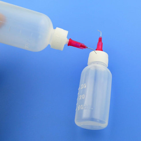 6Pcs Syringe Bottle with 15Pcs Dispensing Needles and 12Pcs Cap (30ml+50ml)