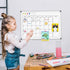 Monthly Calendar Dry Erase Whiteboard, 24" x 18", Magnetic, Double-Sided Portable Board for Office, Kitchen, School