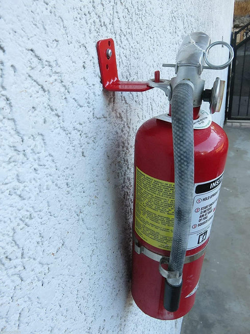 Universal Fire Extinguisher Bracket, Mounts & Brackets for up to 40 lbs, 2 Pack Holder for Small and Big Extinguishers