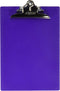 Saunders 21606 Recycled Plastic Clipboard with Ruler Edge, 8 1/2 x 12 Sheets, 1" Clip Cap, Purple