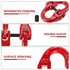 G80 Alloy Steel Coupling Link, 2 Pack 1/4" Hammer Lock Chain Connector, Red, 2645 lbs Working Load Limit