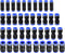 Quick Fitting Set 4mm/6mm/8mm/10mm, Push to Connect Pipe Tube Straight Fittings, Pneumatic Air Line Connector 40Pcs