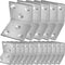 REDOVANT 20Pcs Stainless Steel Angle Bracket, 1.6"x1.6"x1.6" Heavy Duty L Brackets for Wood,