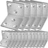 REDOVANT 20Pcs Stainless Steel Angle Bracket, 1.6"x1.6"x1.6" Heavy Duty L Brackets for Wood,