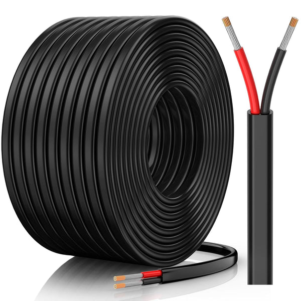 CONEPY 18 Gauge Wire, 18 AWG 2 Conductor Electrical Wire, Flexible/Oxygen-Free Tinned