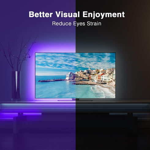 65 Inch, Backlight,15ft 65-75 inch LED Lights for TV TV Led Led TV Lights, USB Led Strip Lights for TV with Remote