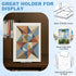 Hushee 15 Pack Album Acrylic Book Stand for Display Adjustable Clear Book Display Holder Easel Rack Stand for Home