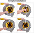 Yanwela 4pcs Set Hard Hat Sun Shade with Full Brim Visor, Shield Your Neck from Sun, Men's Construction Accessories