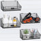 4 Pcs Slatwall Baskets with Hooks, Black Wire Hanging Basket Storage for Pantry Kitchen Garage
