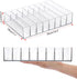 Hipiwe Cash Organizer, Clear Plastic Mail Tray with Removable Divider, 8 Slots for Cash Storage