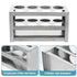 POPETPOP Test Tube Rack - Stainless Steel Sample Tube Holder with 8 Holes for Laboratory Supplies