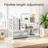 Jollygleam Desktop Shelves, White Bookshelf Desktop Organizer and Desktop Storage