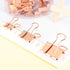 Binder Clips Paper Clamps, Assorted Sizes Set for Office, School, and Home Supplies (Rose Gold)