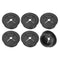 uxcell 6 Pcs Black Cable Cord Grommet, 1-1/4 Inch Flexible Rubber Wire Hole Cover for Desk Organizer