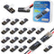 eatingre 20Pcs Double Wire Plug in Connector, LED Light Strip Low Voltage Connectors