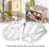 2pcs Hinges(3 Shoes Drawer Cabinet Hinges, Stainless Steel Turing Rack Replacement Fittings, Heavy Duty Wardrobes
