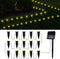 BYIZO 15 LED Solar Ground Lights Outdoor, Waterproof Solar Pathway Lights, LED Landscape