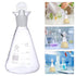 Glass Conical Flask Graduated Borosilicate Erlenmeyer Flask with Ground Stopper for Lab Experiment Chemistry - 250ml