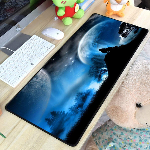 Qisan Large Gaming Mouse Pad, Extended Size 31.5"x11.8"x0.15" with Anti-Slip Rubber Base for Computer