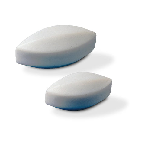 SP Bel-Art Spinbar Teflon Elliptical Magnetic Stirring Bar, White, 25.4 x 12.7mm (F37130-0001)