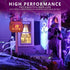 8 Pack A19 Dimmable Black Light Bulbs, 9W (100W Equivalent), E26 Base, UVA 385-400nm, Glow in The Dark for Parties