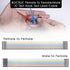 Test Lead Set, Mini Grabber Test Hook Clips Silicone Jumper Wires Cable for Logic Analyzer Electrical Testing, 60 V, 3A(6 Colors 18PCS)