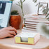 MultiBey Sticky Notes Memo Pad Holder, Rose Gold Desk Organizer Accessories for Office Home Schools (Pink)