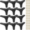 Chumia 12 Pieces 4 Inch Black Furniture Legs, Metal Furniture Replacement Feet