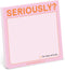 Knock Knock Seriously?! Sticky Note (Pastel Version, 3 x 3-Inches) (Pack of 1)
