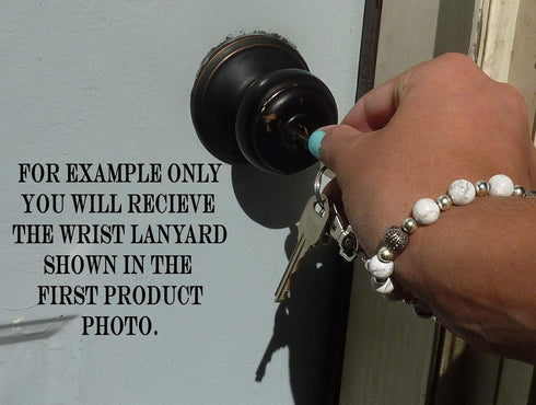 Hidden Hollow Beads Wrist Lanyard, Beaded Women's Wristlet, Strong Bracelet for Keys, Phone, Keychain