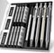 Four Candies 0.5mm Mechanical Pencil Set with Case, 4PCS Metal Pencils and Lead Refills