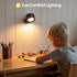 3CCT Dimmable, 360Rotation Black-2 Pack LED Wall Mounted Lamps, Battery Operated Rechargeable Wall Lights,