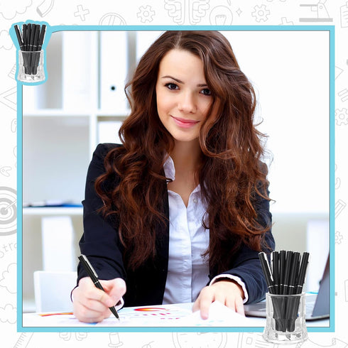 Teling 36 Pcs Small Ballpoint Pens, Mini 4 Inch Short Pens, Bulk Tiny Ink Ballpoint Pens for School Office