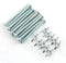 10 Sets Screw Bolts with Wing Nut Kit, Zinc Plated Carbon Steel Mounting Hardware, 10pcs 1/4"-20 Wing Nuts