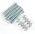 10 Sets Screw Bolts with Wing Nut Kit, Zinc Plated Carbon Steel Mounting Hardware, 10pcs 1/4"-20 Wing Nuts