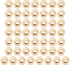 50Pcs Self-Locking Nut, Pure Copper M3/M4/M5/M6 Nuts, Anti-Loose Fastener, Hardware Accessories for Industrial Use (M6)