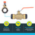 1-1/4 1-1/4 Inch UXLBV35 SharkBite x Ball Valve, Push To Connect Brass Water Shut-Off Plumbing Fitting
