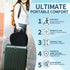Newivi 3D Portable Breathable Seat Cushion Foldable, Soft & Lightweight for Airplane Travel Stadium Cushion