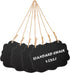 Kamehame Set of 4 Hanging Chalkboard Signs - Small 6.1x4.2 Acrylic Blackboard with Jute String for Memo Message Board
