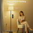 Dimmable 12W Bulb, Keepsmile Floor Lamps for LivingRoom with LED Foot Switch, Remote Custom Color Temperature Floor
