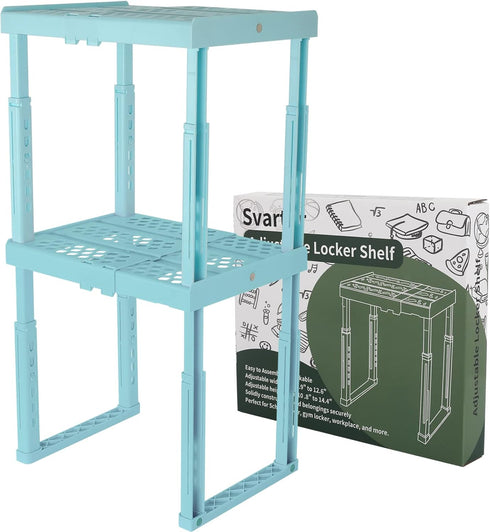 Locker Shelf Adjustable Height and Width, Locker Organizer for Work, Locker Shelves