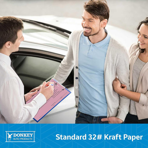 Printed Vehicle Deal Envelopes 9x12 Deal Jackets (100 shrink wrapped) (Pink)