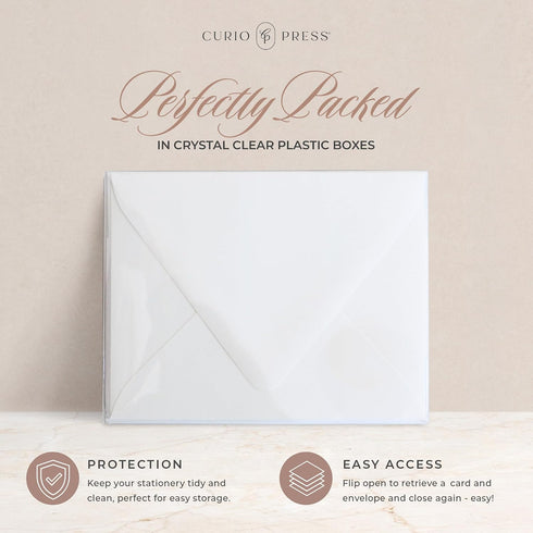 Curio Press Funeral Thank You Cards with Envelopes, Custom Stationery with Name & Prewritten Message Sympathy Cards