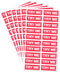 Top label Try Me Stickers, Tester Sample Label for Cosmetics, Pink Sample Stickers 1.25x0.5 Inch, 500 Pcs